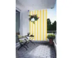 Hornbach Senkrecht-Sonnensegel gelb-weiß 230x140cm