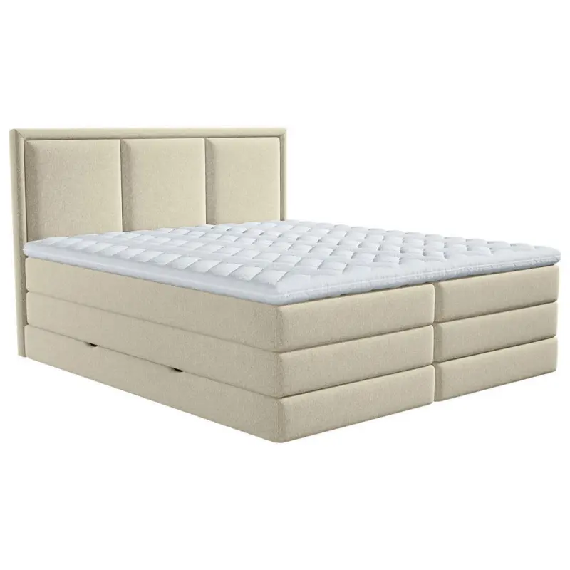 Boxspringbett 160/200 cm in Beige