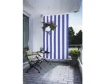 Hornbach Senkrecht-Sonnensegel blau-weiß 230x140cm