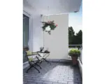 Hornbach Senkrecht-Sonnensegel hellgrau mit Regenschutz 230x140cm