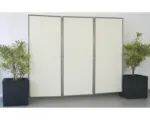 Hornbach Paravent 3-teilig elfenbein 170x210 cm