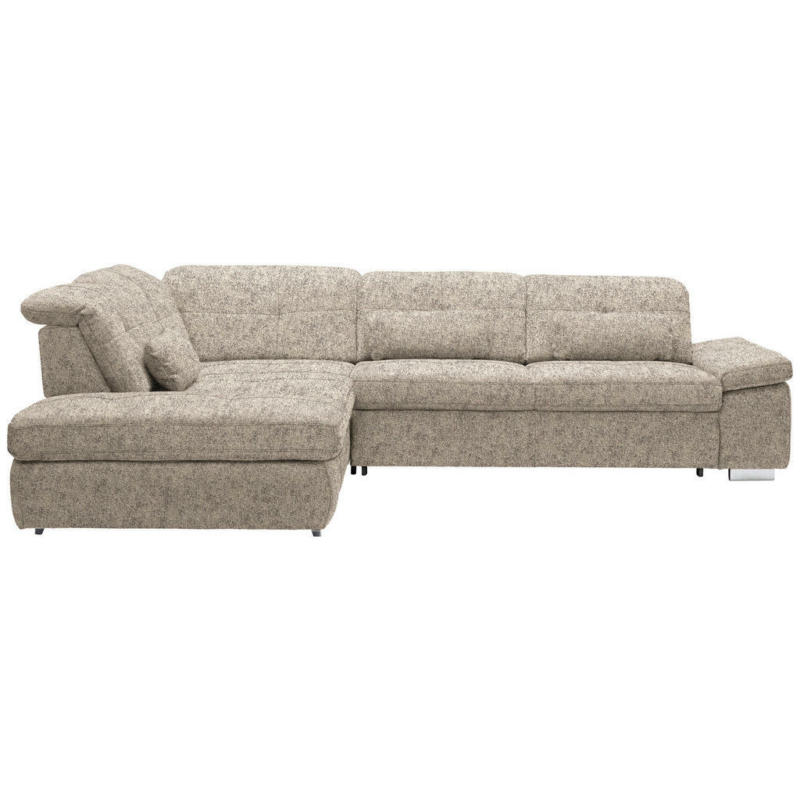 Ecksofa in Mikrofaser Beige