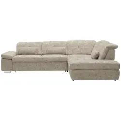 Ecksofa in Mikrofaser Beige
