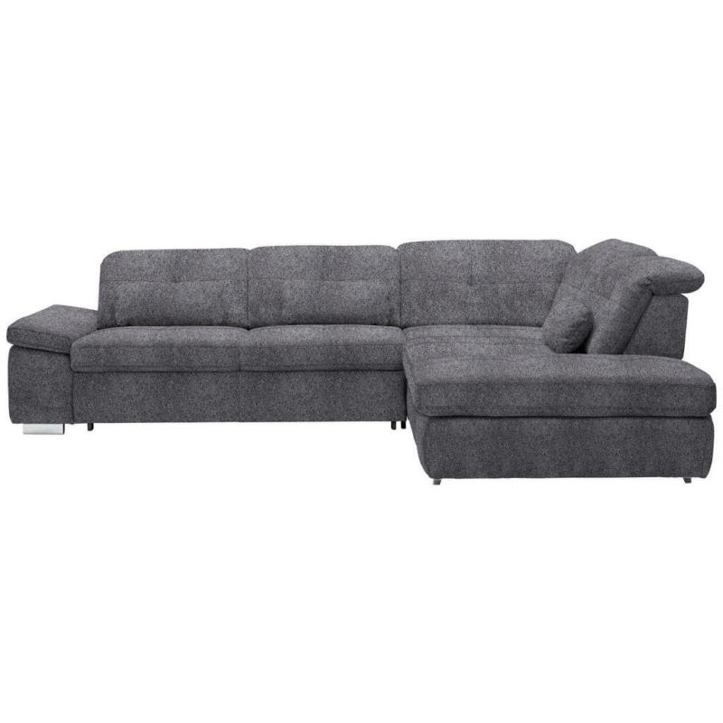 Ecksofa in Mikrofaser Grau