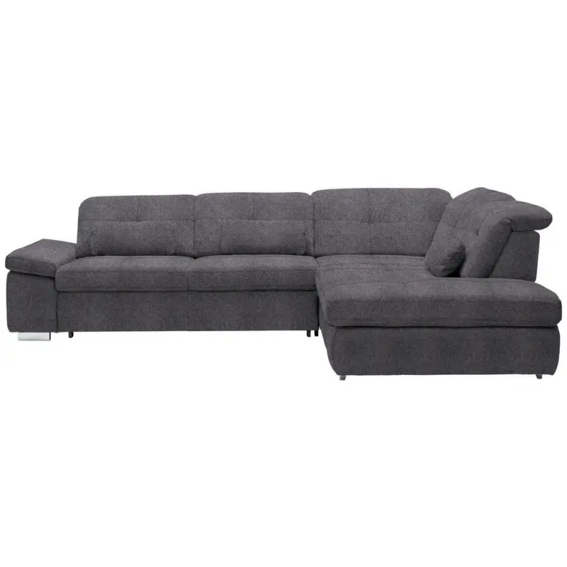 Ecksofa in Mikrofaser Anthrazit