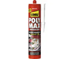 UHU POLY MAX Montagekleber 10 Sekunden Sofort Power weiß 425 g