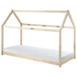 Hausbett 90/200 cm in Naturfarben