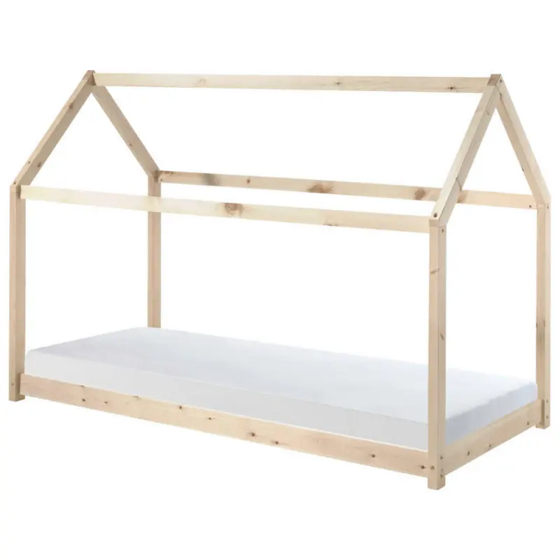 Hausbett 90/200 cm in Naturfarben