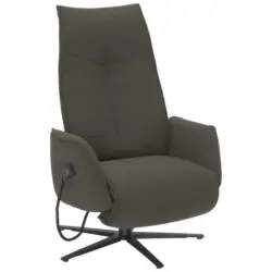 Relaxsessel in Textil Graubraun