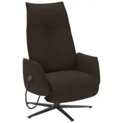 Relaxsessel in Textil Dunkelbraun