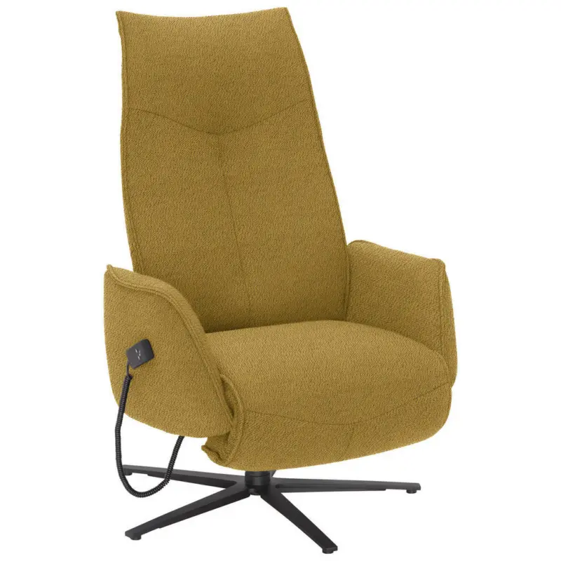 Relaxsessel in Textil Currygelb