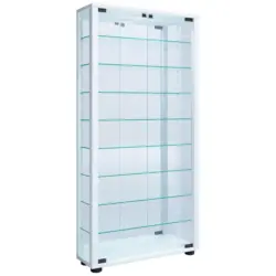 Hängevitrine in Weiß