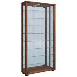 Hängevitrine in Nussbaumfarben