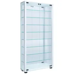 H&auml;ngevitrine in Wei&szlig;