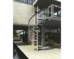 Hornbach Pertura Spindeltreppe Sania Lochblech feuerverzinkt Ø 155 cm Grau 11 Stufen 12 Steigungen