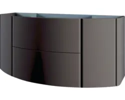 Waschbeckenunterschrank Baden Haus Eden 55x121x51 cm ohne Waschbecken talpa-grau matt