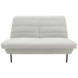 Zweisitzer-Sofa in Silberfarben