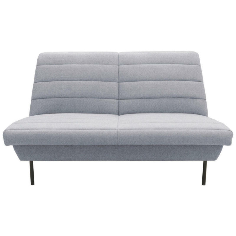 Zweisitzer-Sofa in Grau, Hellblau