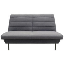 Zweisitzer-Sofa in Blau, Grau