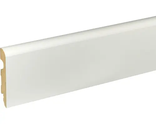 Sockelleiste MDF Weiß grundiert 89x14,5x2400 mm