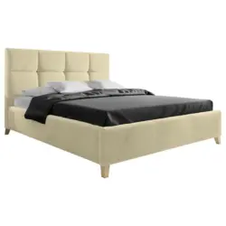 Polsterbett 160/220 cm in Beige
