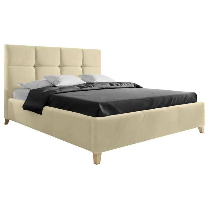 Polsterbett 160/220 cm in Beige
