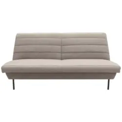 Zweisitzer-Sofa in Braun, Beige
