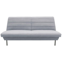 Zweisitzer-Sofa in Grau, Hellblau