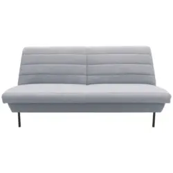 Zweisitzer-Sofa in Grau, Hellblau