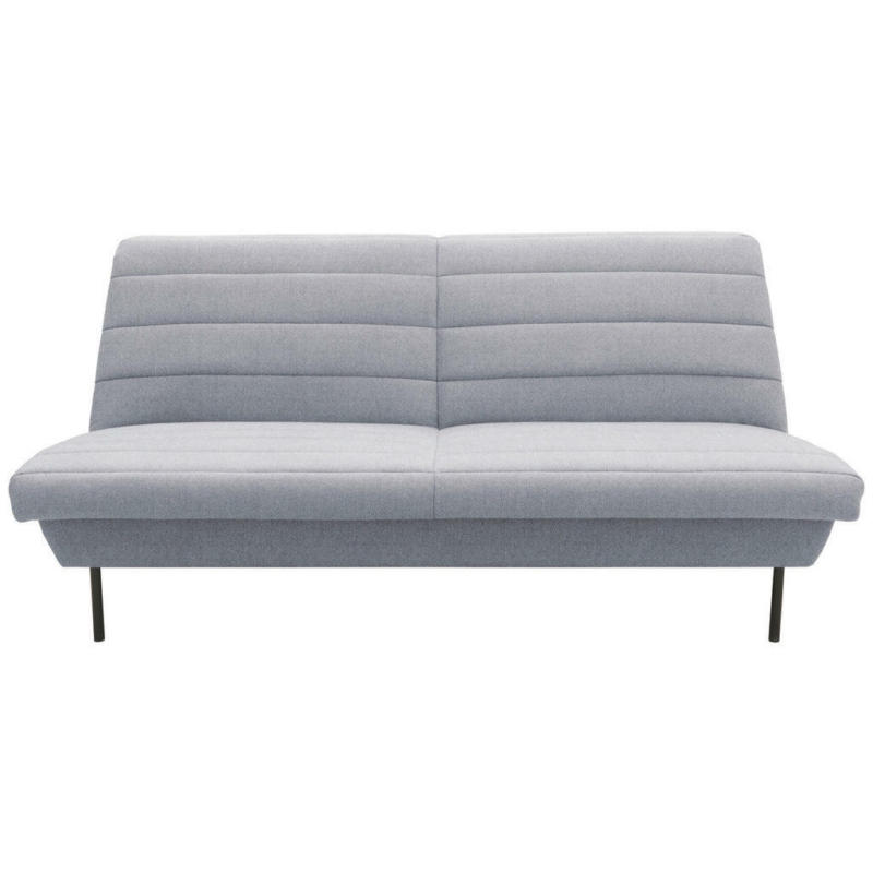 Zweisitzer-Sofa in Grau, Hellblau