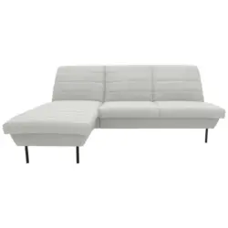 Ecksofa in Silberfarben
