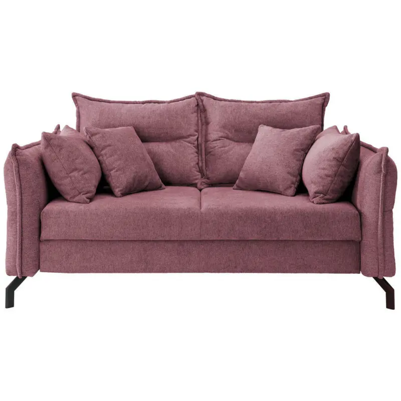 Schlafsofa in Chenille Brombeere