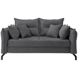 Schlafsofa in Chenille Anthrazit