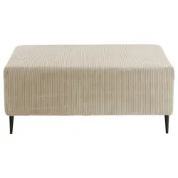 Hocker in Textil Beige