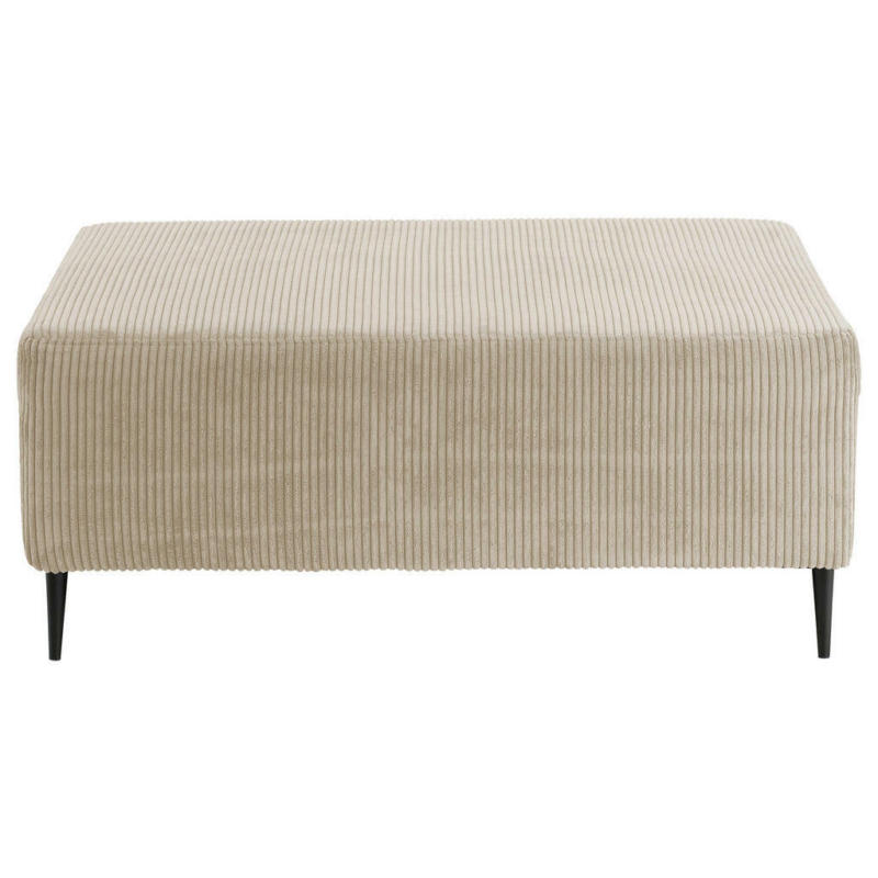 Hocker in Textil Beige