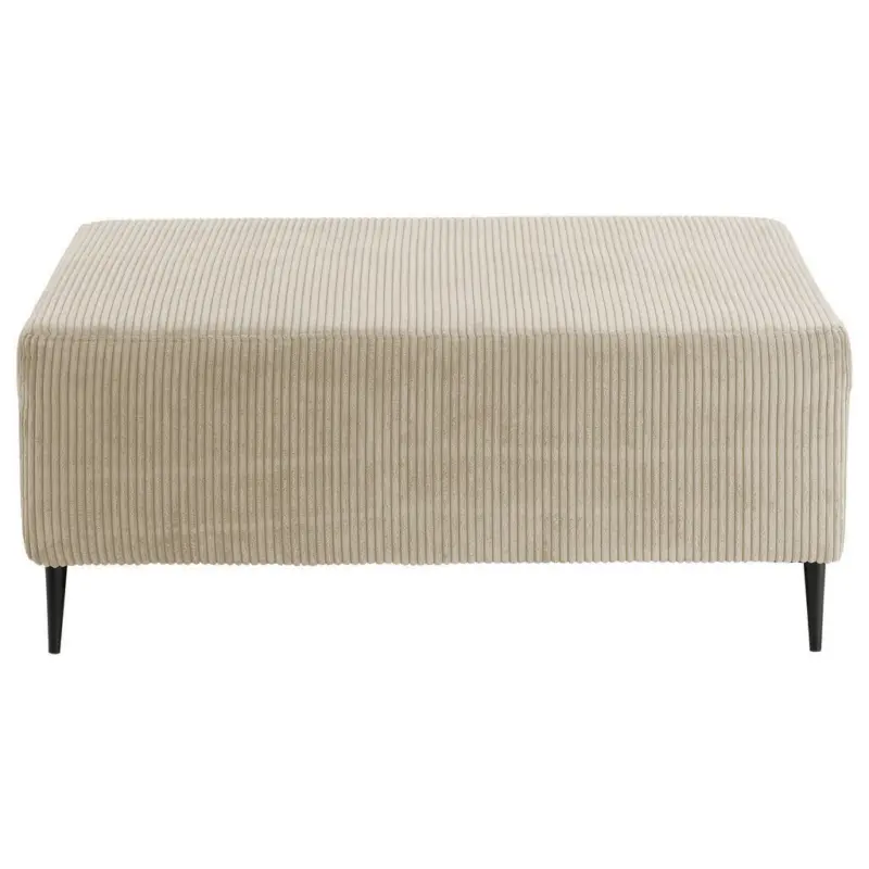 Hocker in Textil Beige