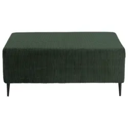 Hocker in Textil Dunkelgr&uuml;n