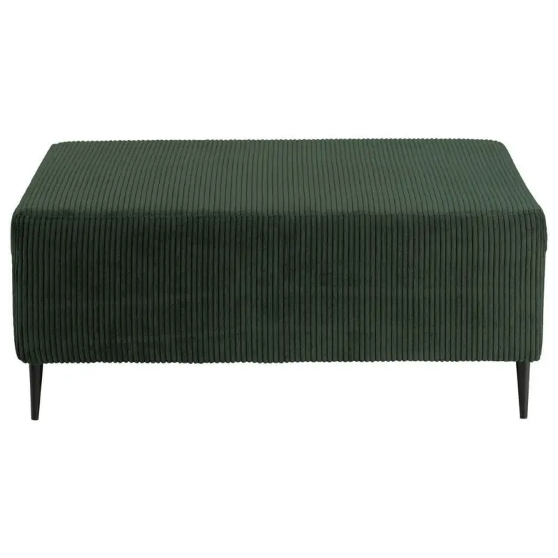 Hocker in Textil Dunkelgr&uuml;n