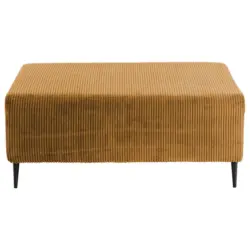 Hocker in Textil Goldfarben