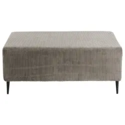 Hocker in Textil Graubraun