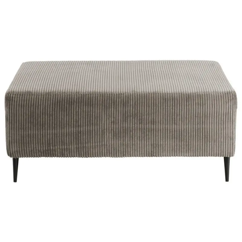 Hocker in Textil Graubraun