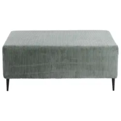 Hocker in Textil Hellblau