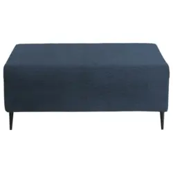 Hocker in Textil Dunkelblau