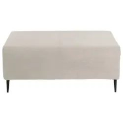 Hocker in Textil Weiß