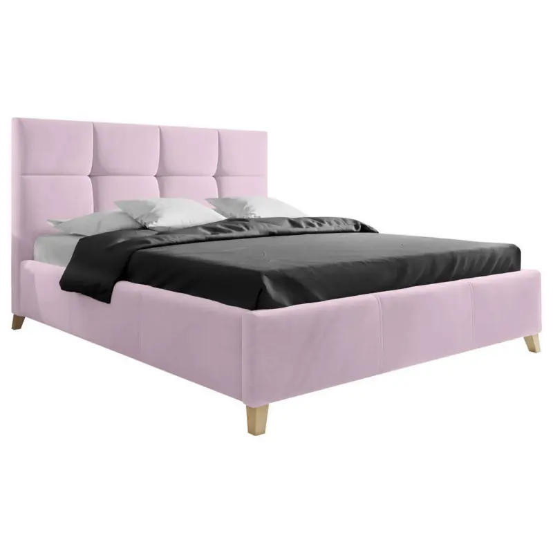 Polsterbett 140/200 cm in Rosa