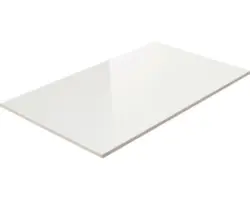 Steingut Wandfliese Bílá 40,0x20,0 cm weiß glänzend