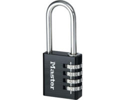 Zahlenschloss Master Lock Aluminium 40 mm schwarz