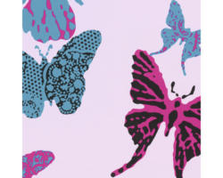 Papiertapete Boys & Girls Schmetterlinge rosa