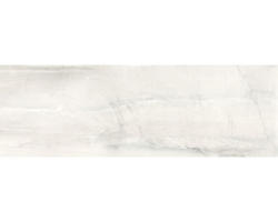 Steinzeug Wandfliese Terra 25,0x75,0 cm weiß glänzend
