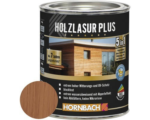 HORNBACH Holzlasur Plus mahagoni 750 ml